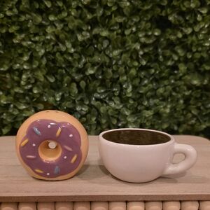 Donut And Coffee Salt & Pepper Shaker Set